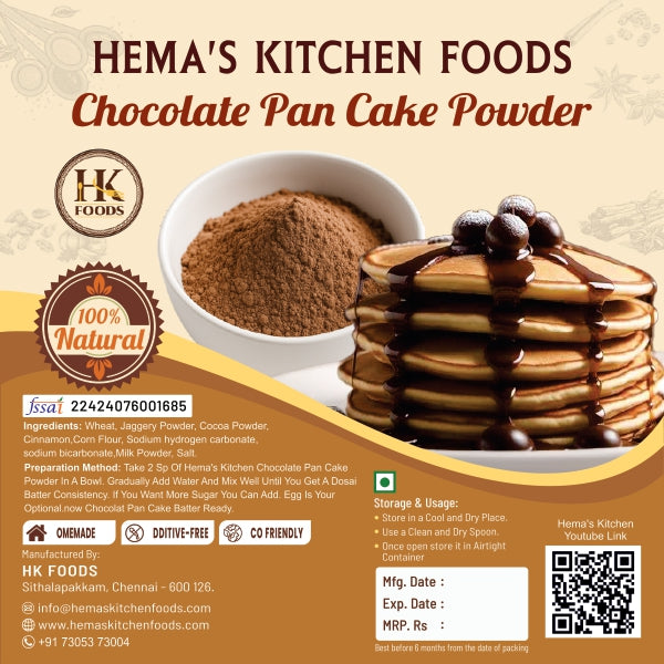 Chocolate Pan Cake Powder